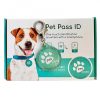 Pet Pass ID  NFC Okosbiléta kisállatoknak, nyakörvre csatlakoztatható, türkiz, 29 mm